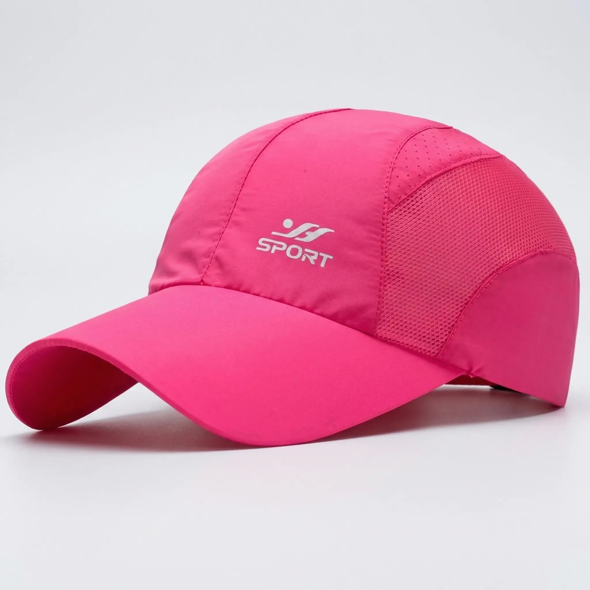 Leichte UV-Baseballkappe mit atmungsaktivem Mesh und breitem Schirm für Outdoor-Aktivitäten