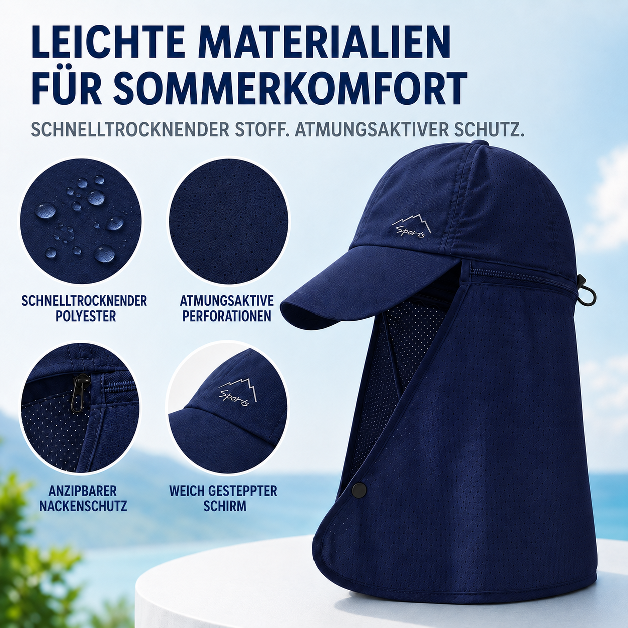 Nordspur | Venshield Kappe mit Nackenklappen