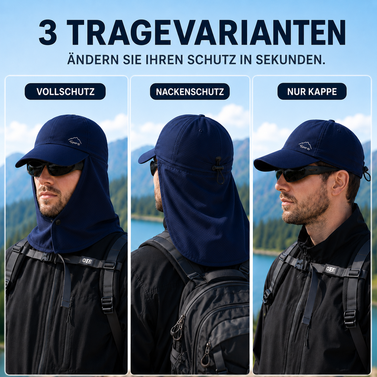 Nordspur | Venshield Kappe mit Nackenklappen