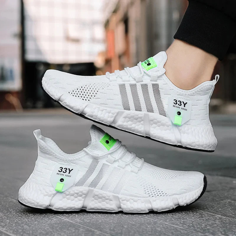 Herren Mesh Sneaker atmungsaktiv leicht knöchelhoher Schaft