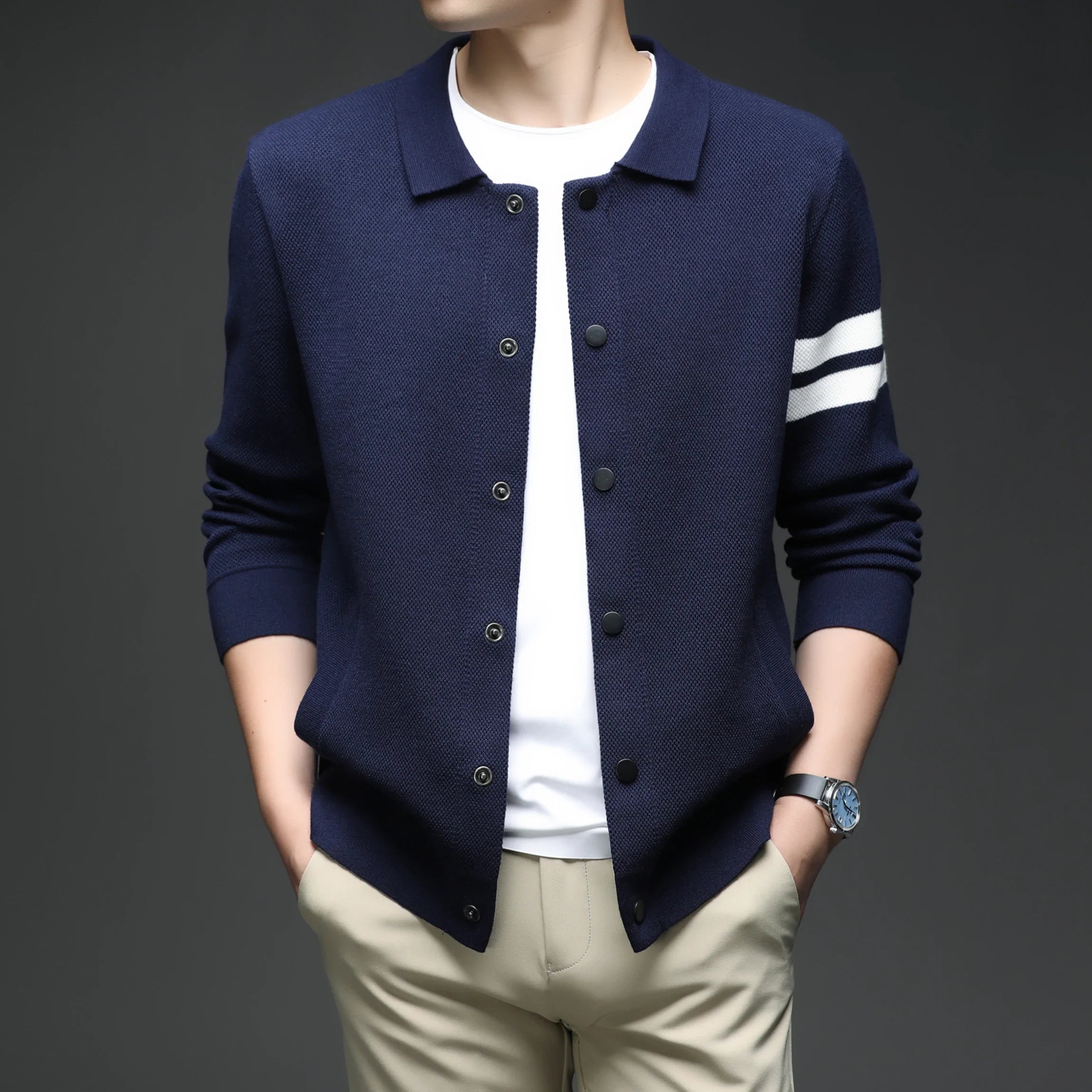 Nordspur | Vernox Men Collar Cardigan Sweater