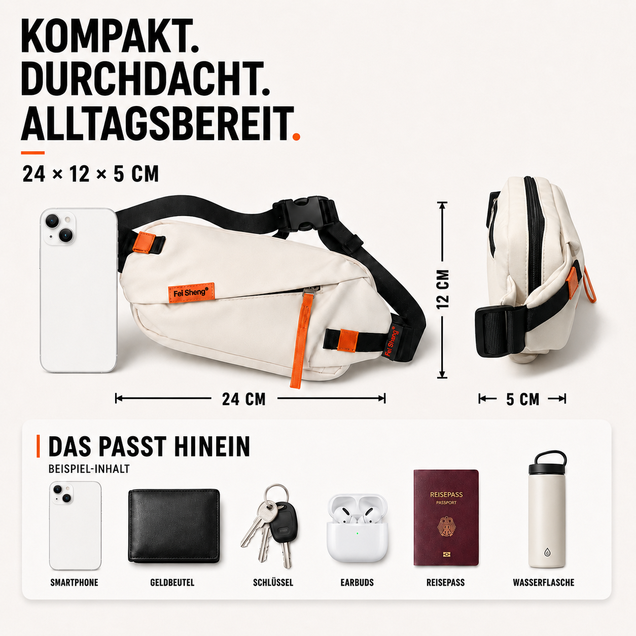 Nordspur | Vexilo Lässige Crossbody-Brusttasche