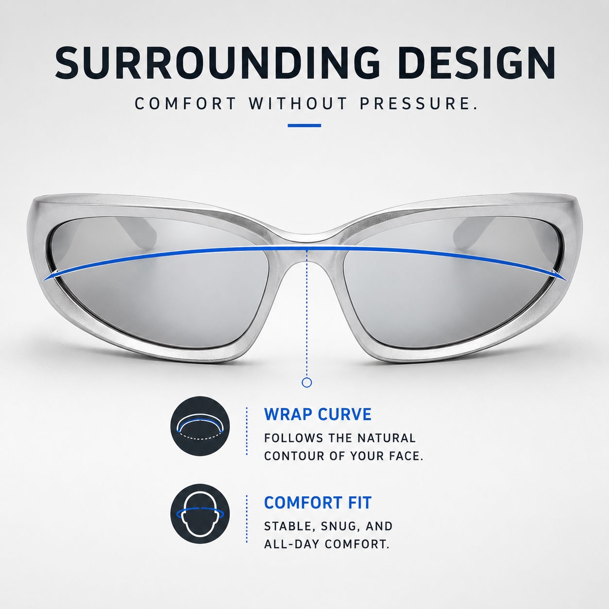 Nordspur | Vextron Wickelrahmen UV400 Sportsonnenbrille