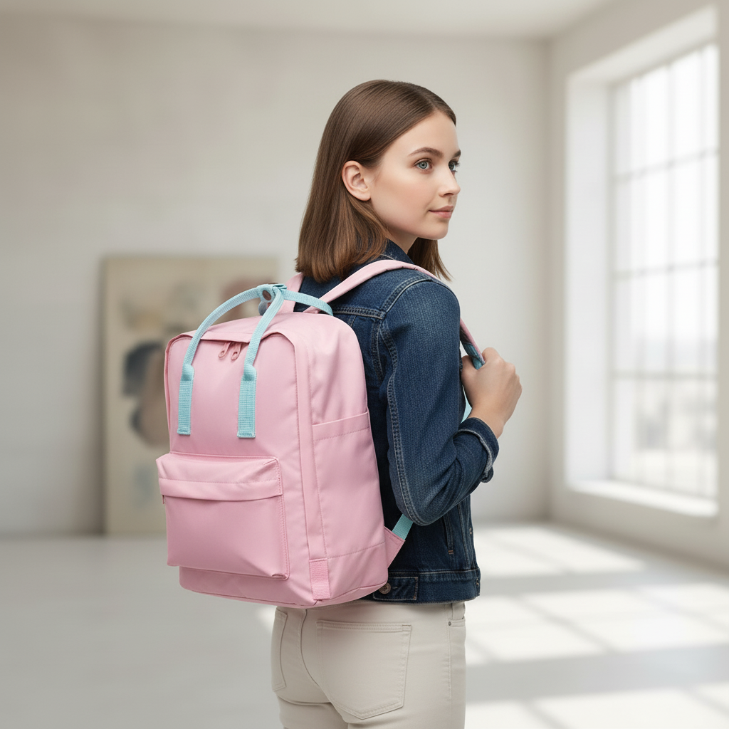 Kompakter wasserdichter Rucksack mit ergonomischem Rücken und Laptop-Tasche