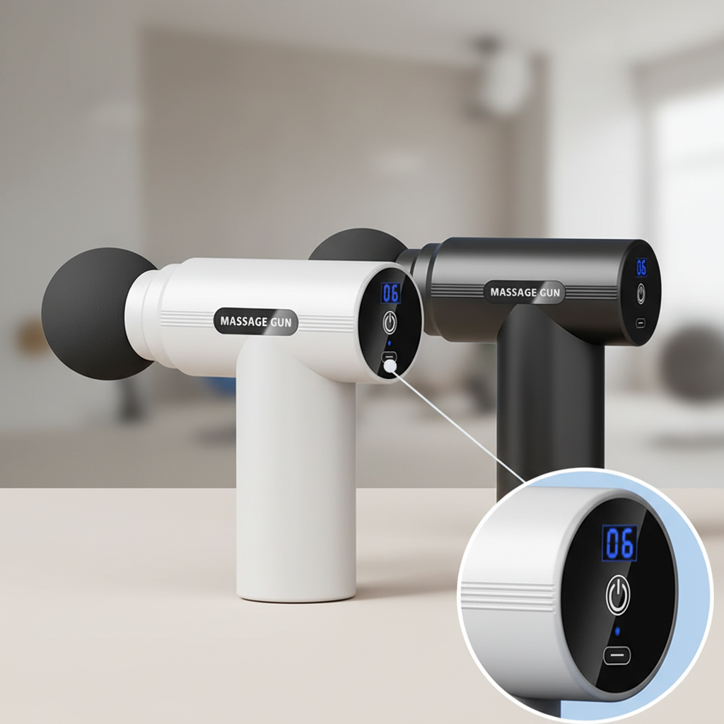 Kompakter Handheld-Massagepistol mit USB-Aufladung für Muskelentspannung