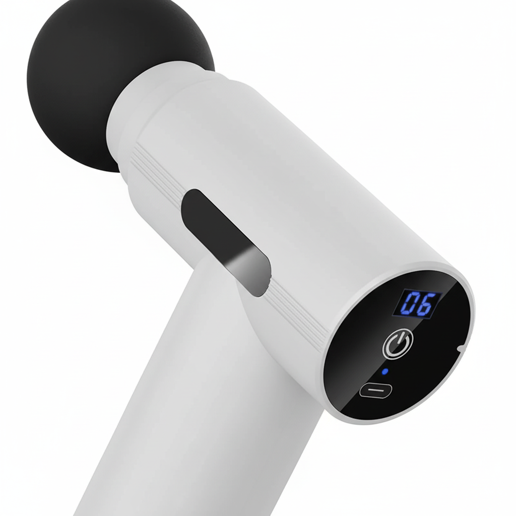 Kompakter Handheld-Massagepistol mit USB-Aufladung für Muskelentspannung