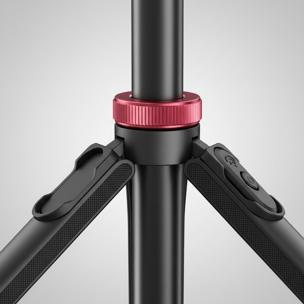 Leichtes Aluminium-Reisestativ mit Schnellwechselplatte und 360-Grad-Rotation