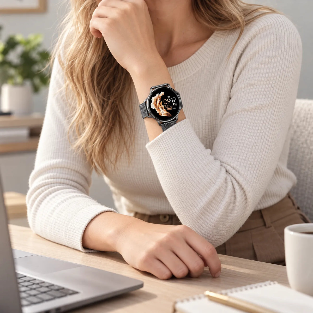 Nordspur | Vitalia Runde Digitale Smartwatch