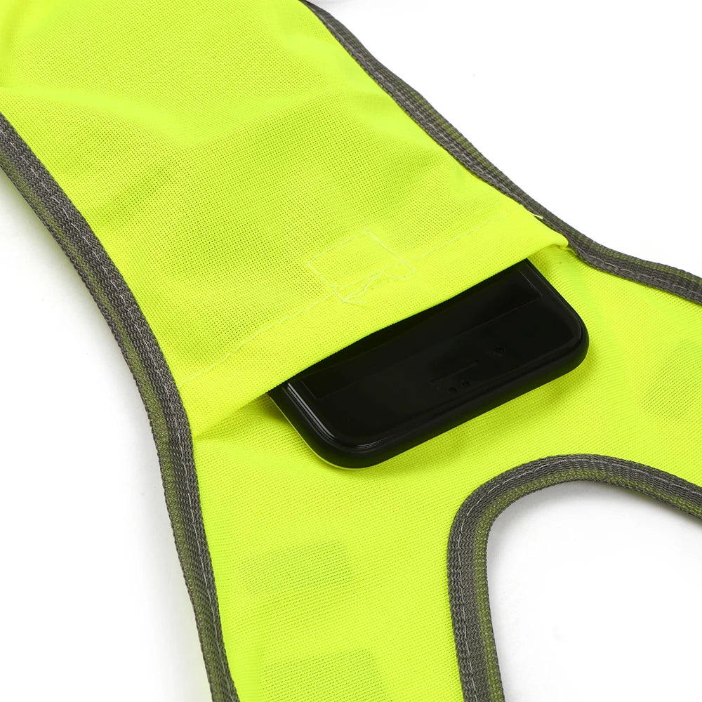 Hochsichtbare Laufweste mit reflektierenden Paneelen V-förmiges Design