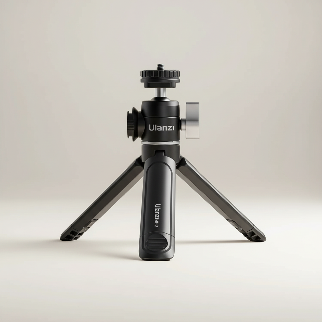 Kompaktes Vlog-Stativ mit 360-Grad-Kugelkopf für Smartphones und Kameras