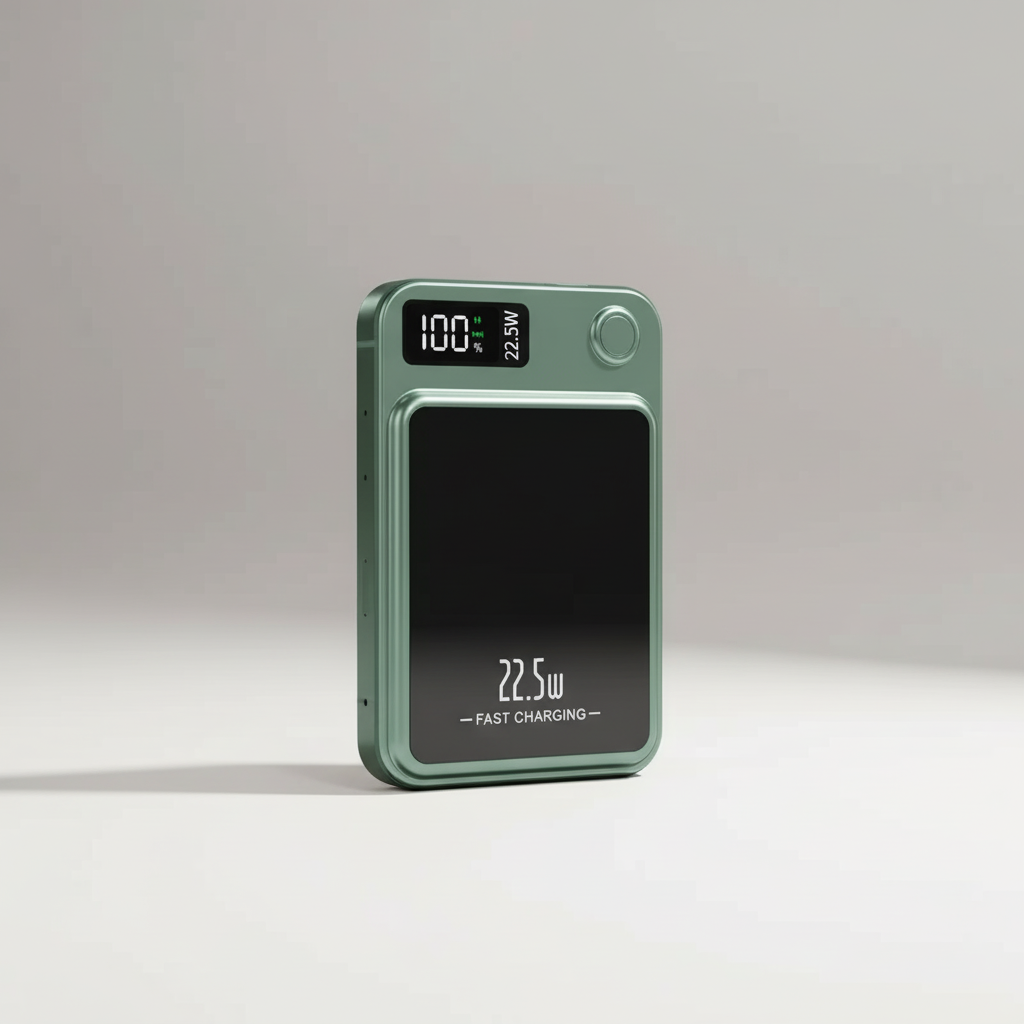 Magnetische Powerbank 50000mAh mit Schnellladung und digitalem Display