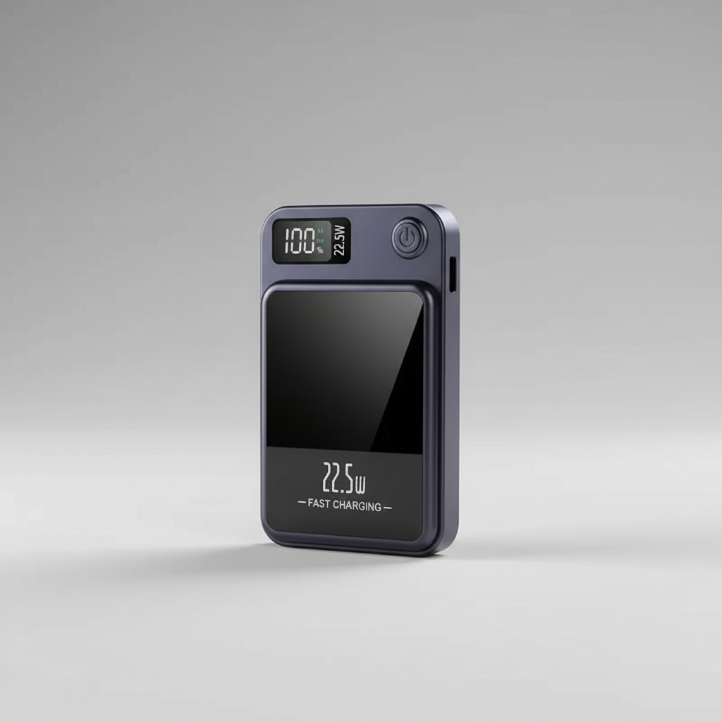 Magnetische Powerbank 50000mAh mit Schnellladung und digitalem Display