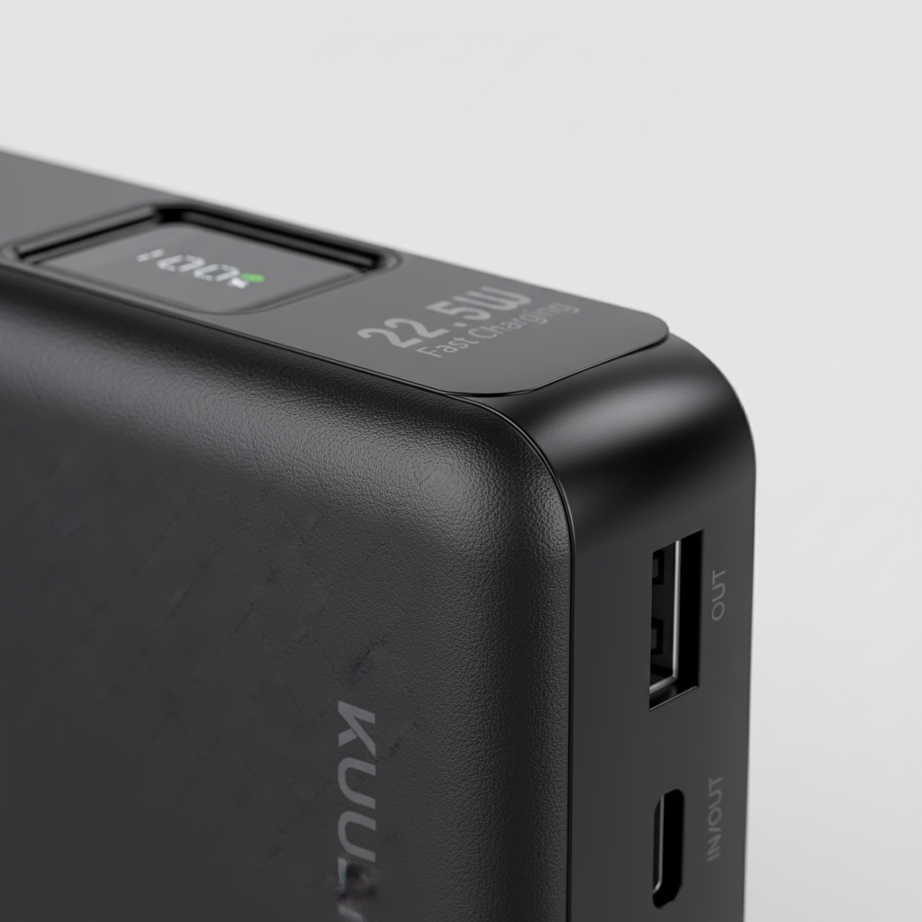 Tragbares Ladegerät Powerbank Schnellladung digitale Anzeige