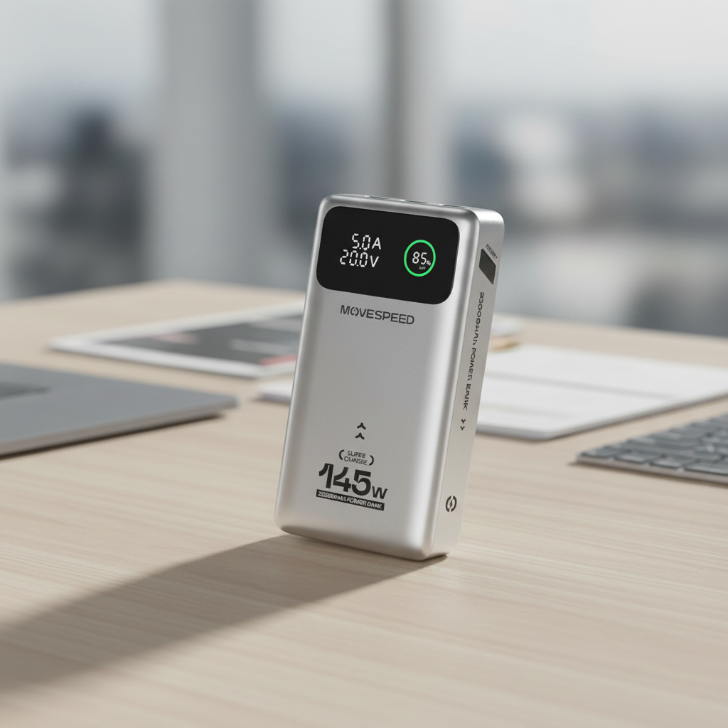 Powerbank 25000 mAh USB-C schnellladend mit integriertem Kabel