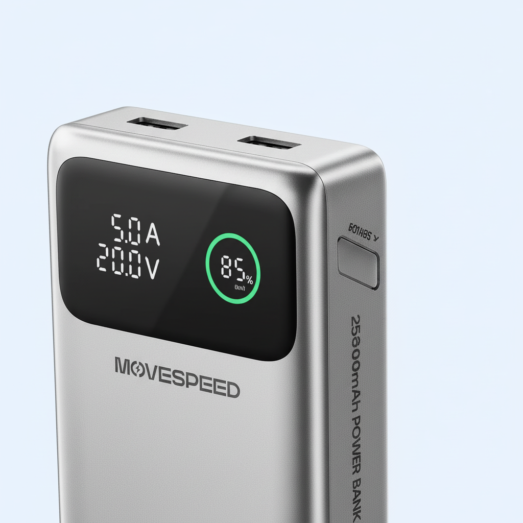 Powerbank 25000 mAh USB-C schnellladend mit integriertem Kabel