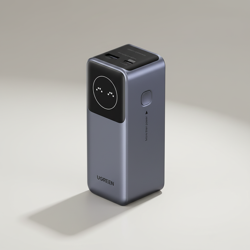100W Metall-Powerbank mit digitalem Display und schnellem Laden
