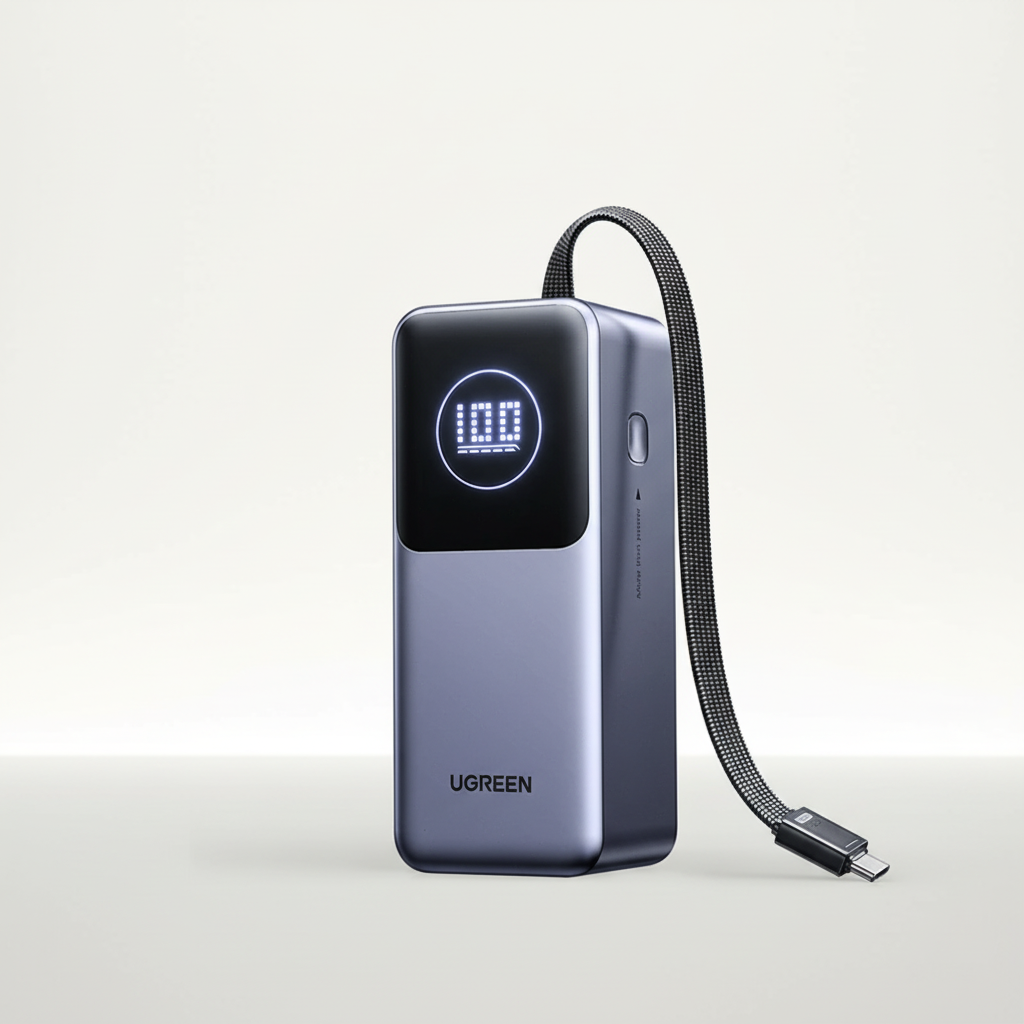 100W Metall-Powerbank mit digitalem Display und schnellem Laden