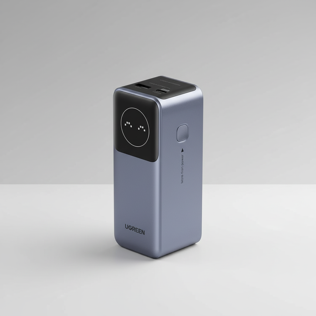 100W Metall-Powerbank mit digitalem Display und schnellem Laden