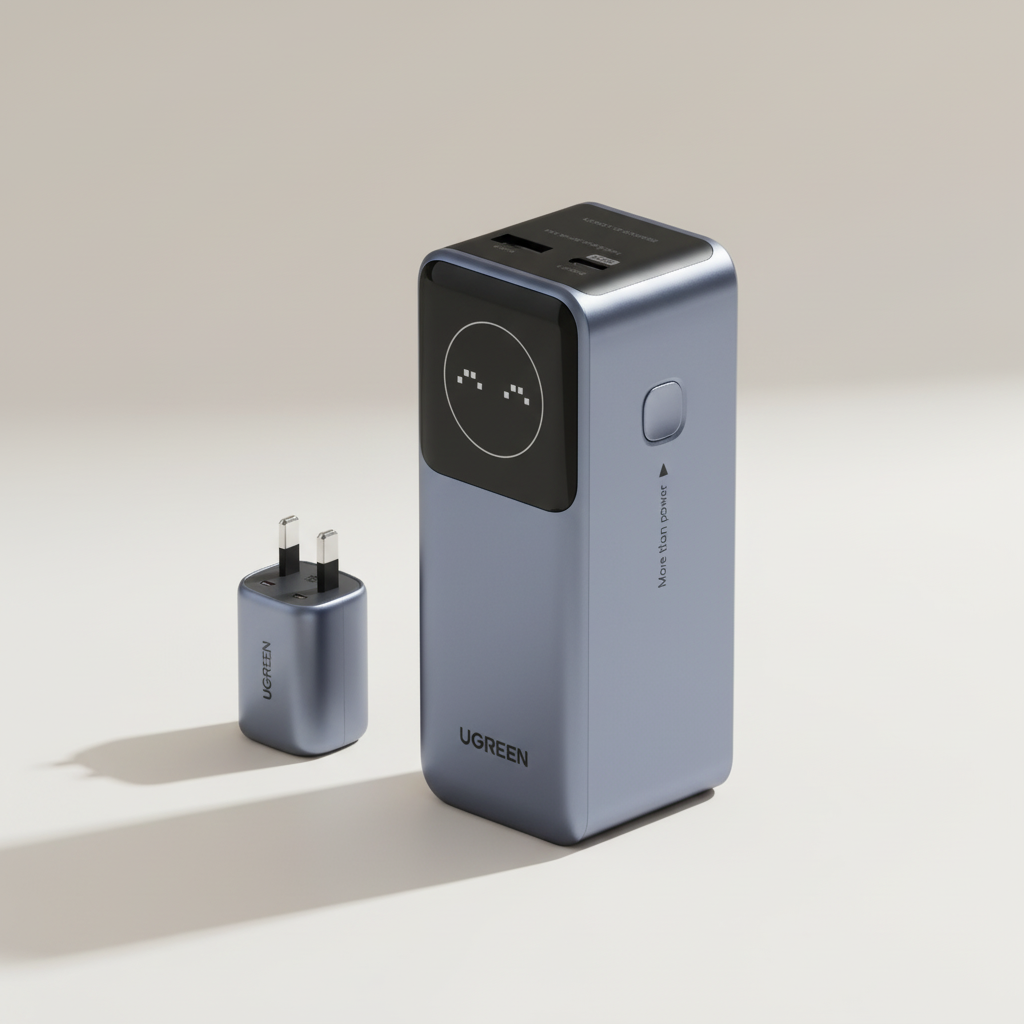 100W Metall-Powerbank mit digitalem Display und schnellem Laden