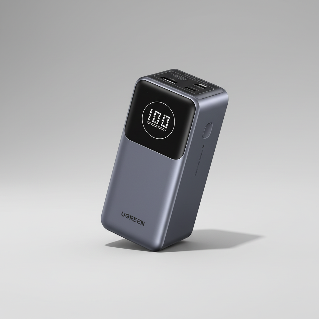 100W Metall-Powerbank mit digitalem Display und schnellem Laden