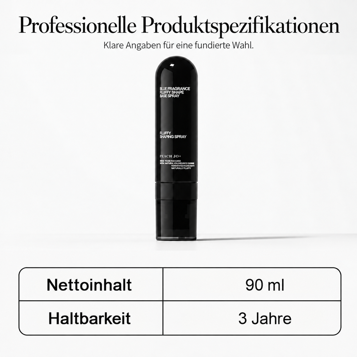 Nordspur | Volumen-Haarspray für feines und plattes Haar mit langanhaltender Ansatzfülle und Pfirsichduft