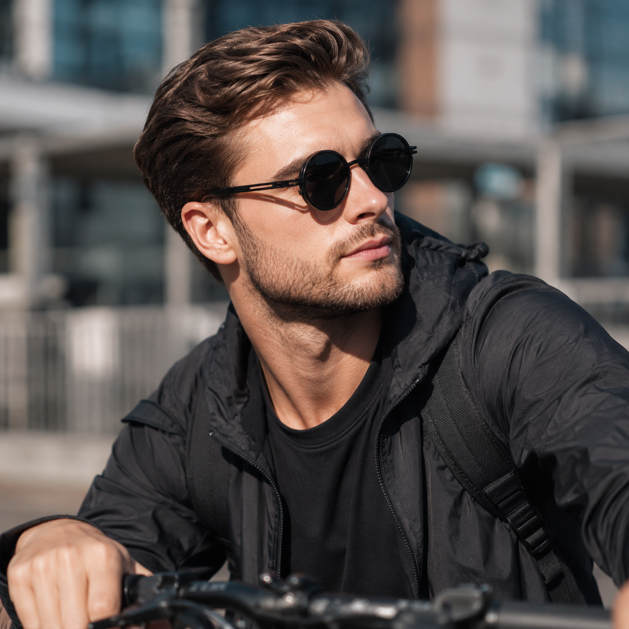 Nordspur | Vortexyn Runde Punk-Steampunk-Sonnenbrille mit Dimm-Funktion