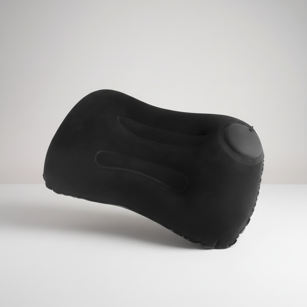 Aufblasbares Reisekissen mit ergonomischer Nackenunterstützung