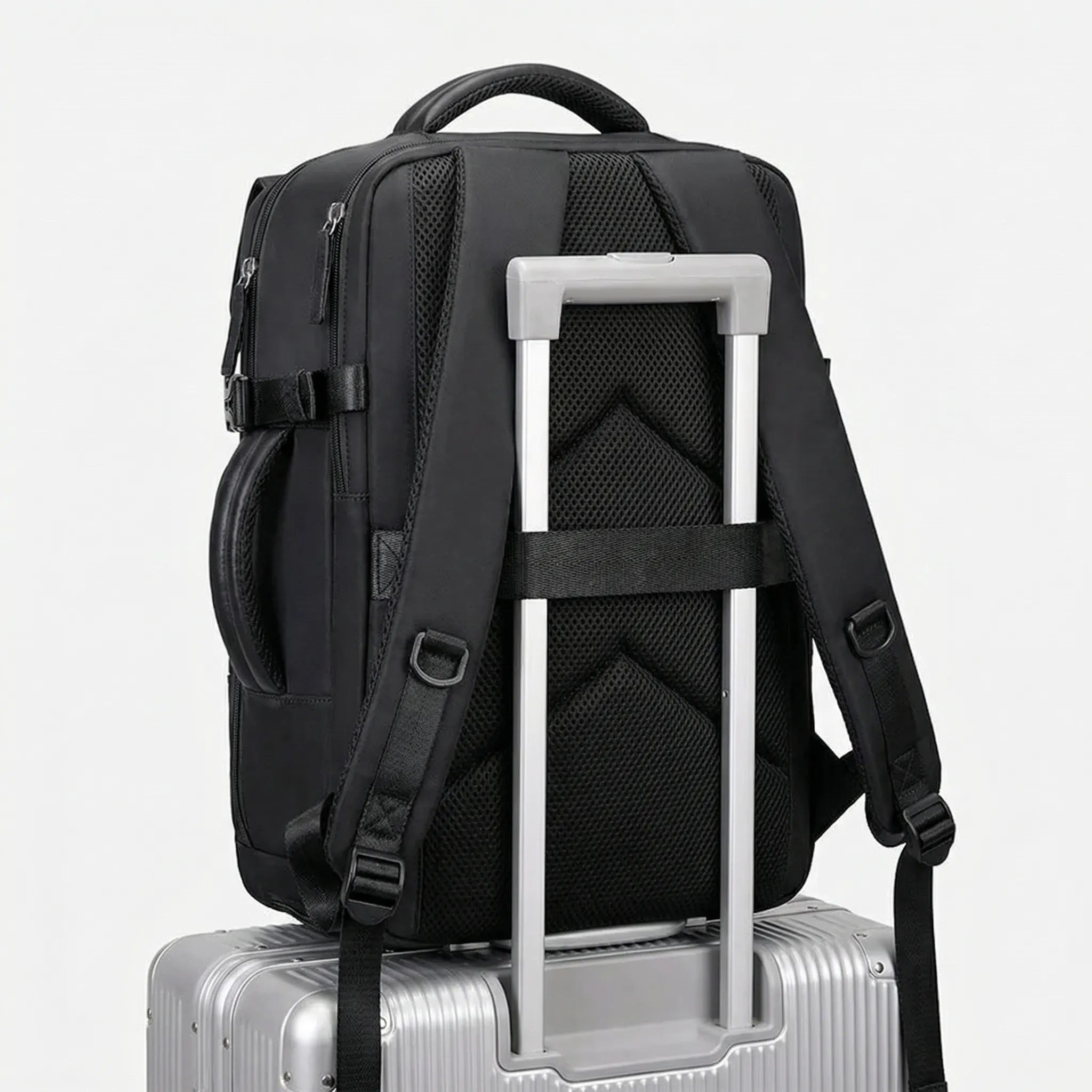 Damen-Reiserucksack mehrteilig mit Schuhfach und Laptopfach