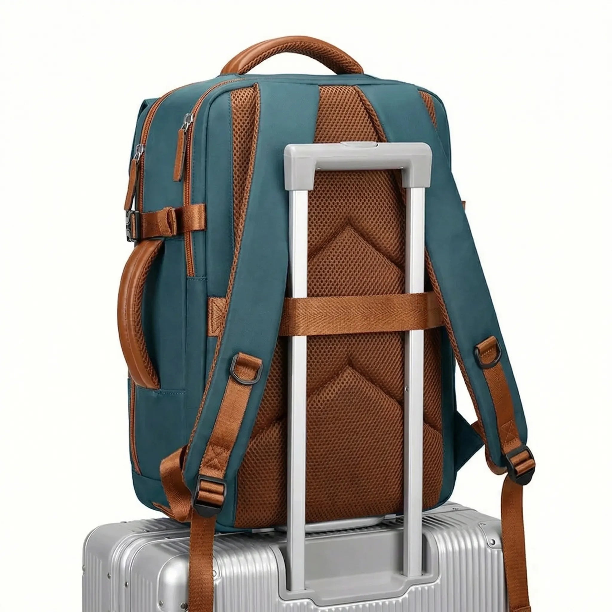 Damen-Reiserucksack mehrteilig mit Schuhfach und Laptopfach