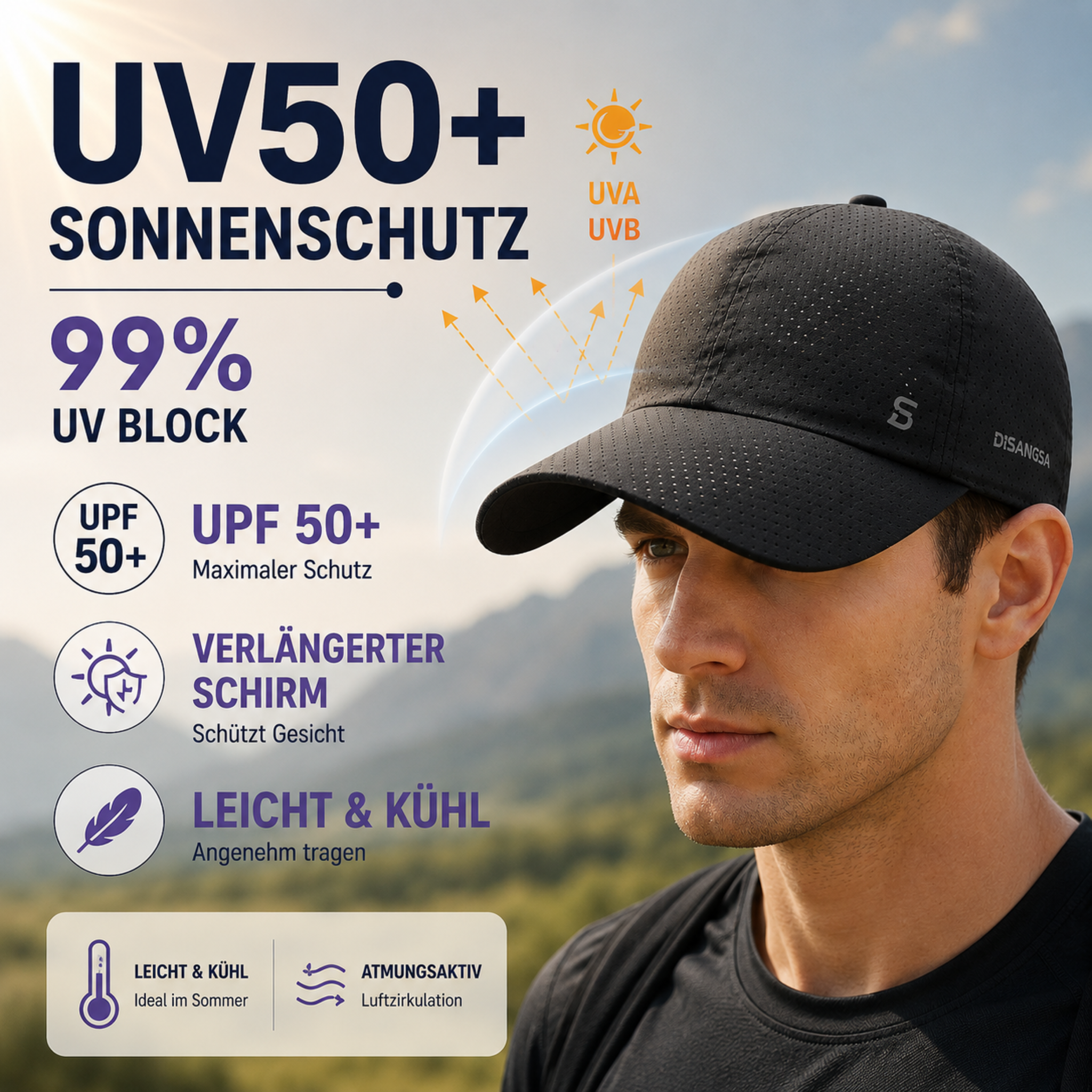 Nordspur | Vrentex Leichte perforierte Baseballkappe