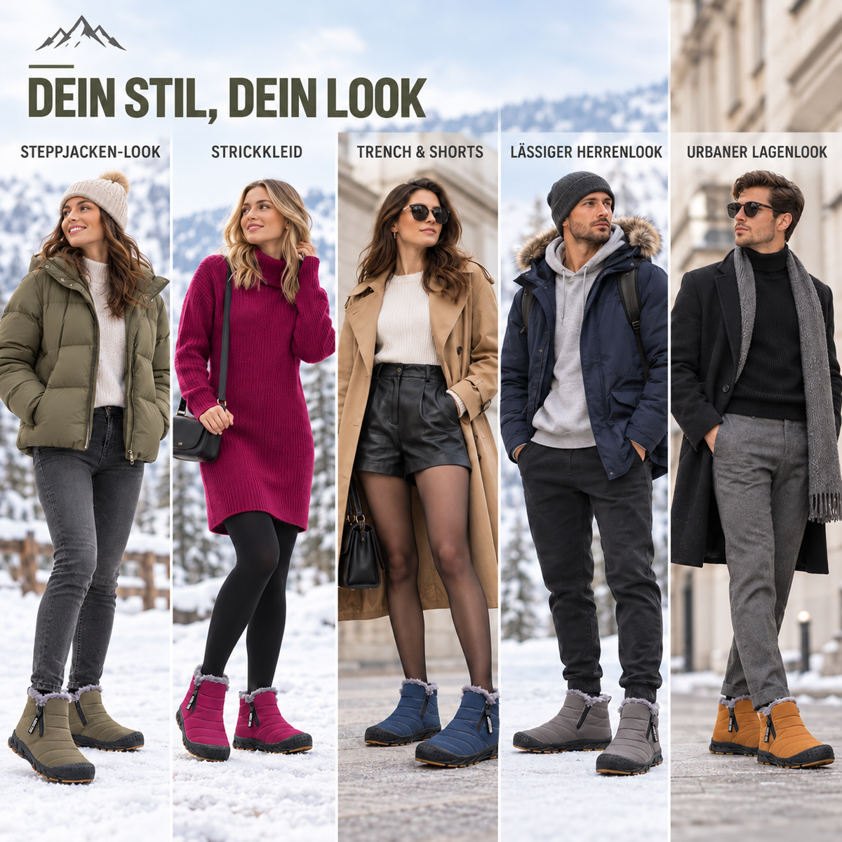 Nordspur | Wasserdichte Winterstiefel mit Fleece-Futter