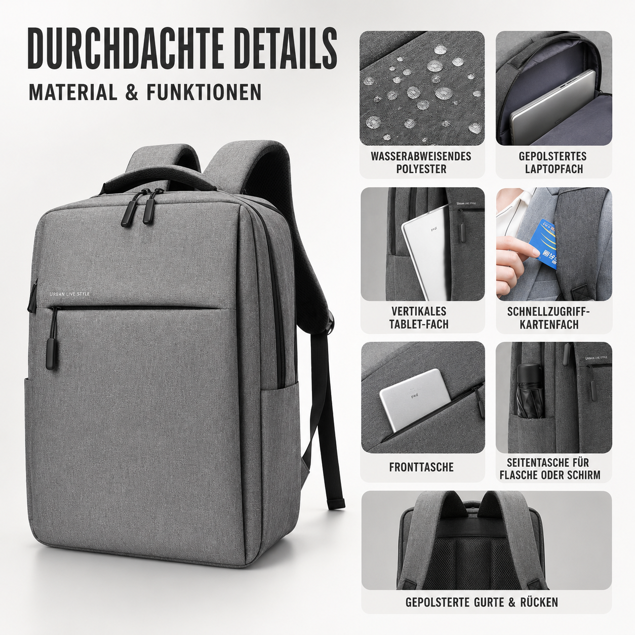 Nordspur | Wasserdichter Laptop-Rucksack