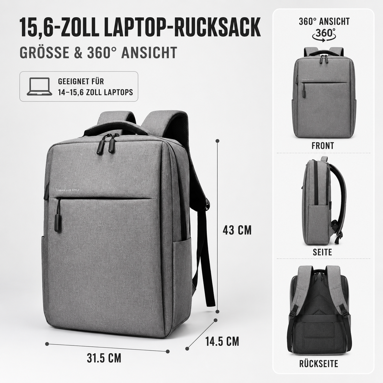 Nordspur | Wasserdichter Laptop-Rucksack