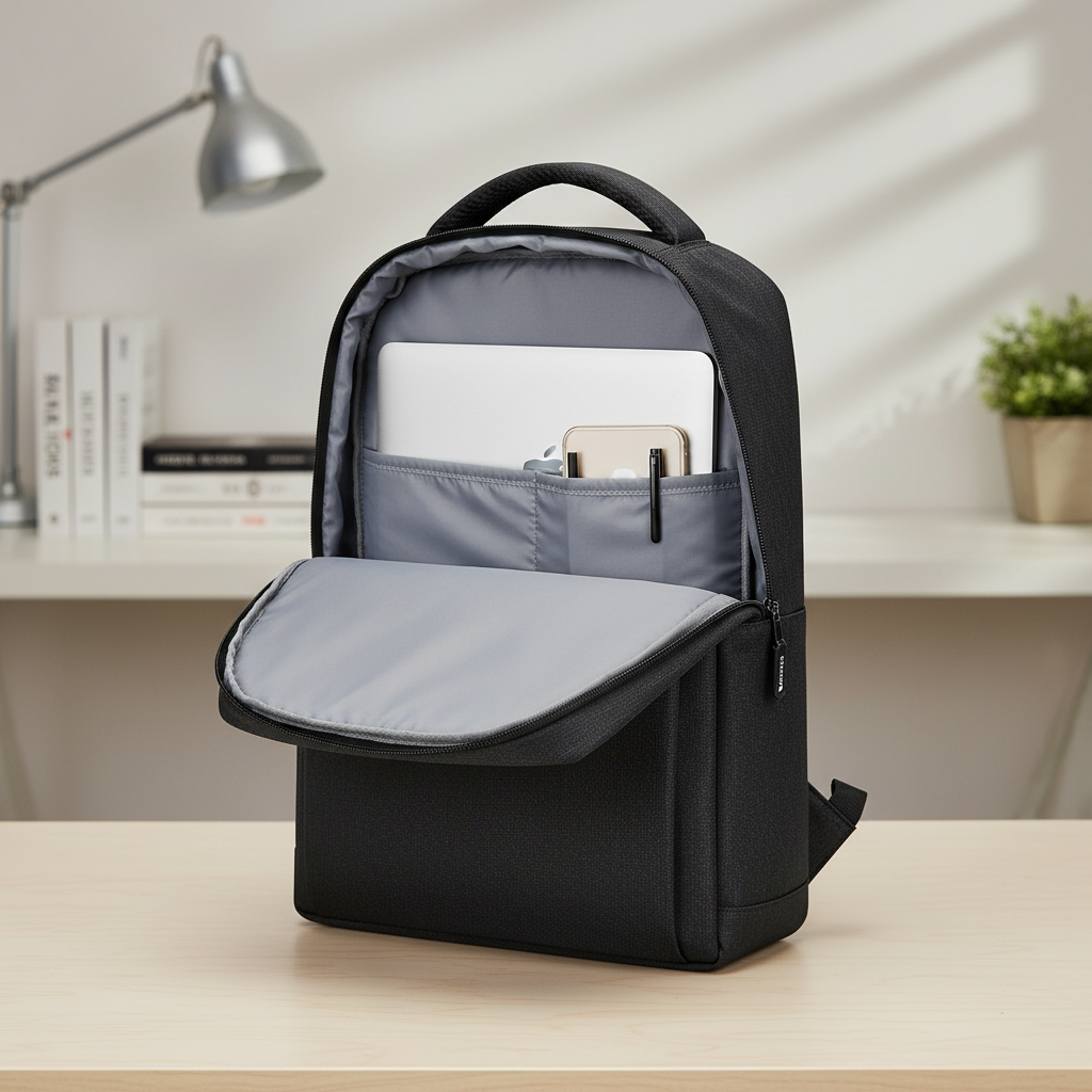 Laptop Rucksack wasserabweisend Oxford Stoff gepolstertes Fach