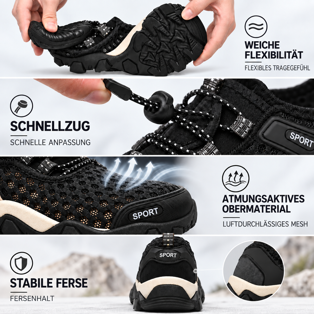 Nordspur | Waverun Leichte atmungsaktive Wassersportschuhe