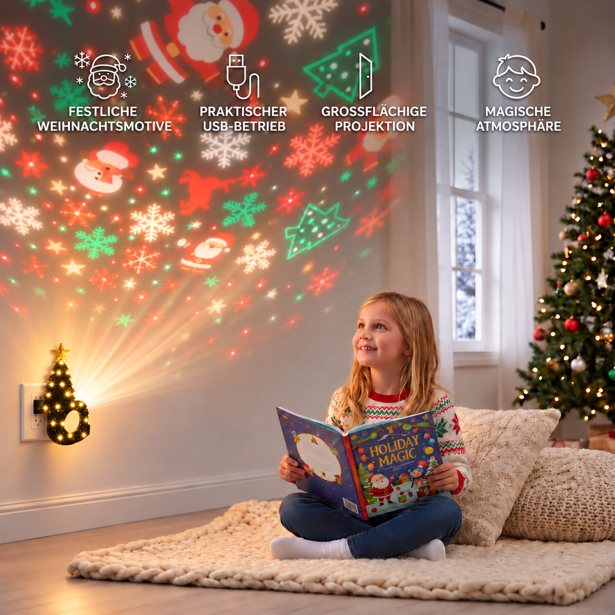 Nordspur | Weihnachtsbaum-Projektor-Lampe