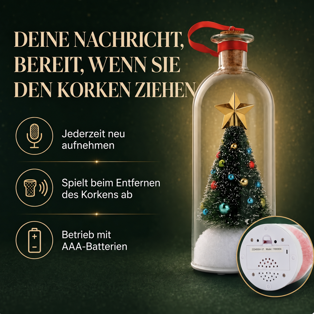 Nordspur | Weihnachtserinnerung zum Aufnehmen eigener Sprachnachrichten