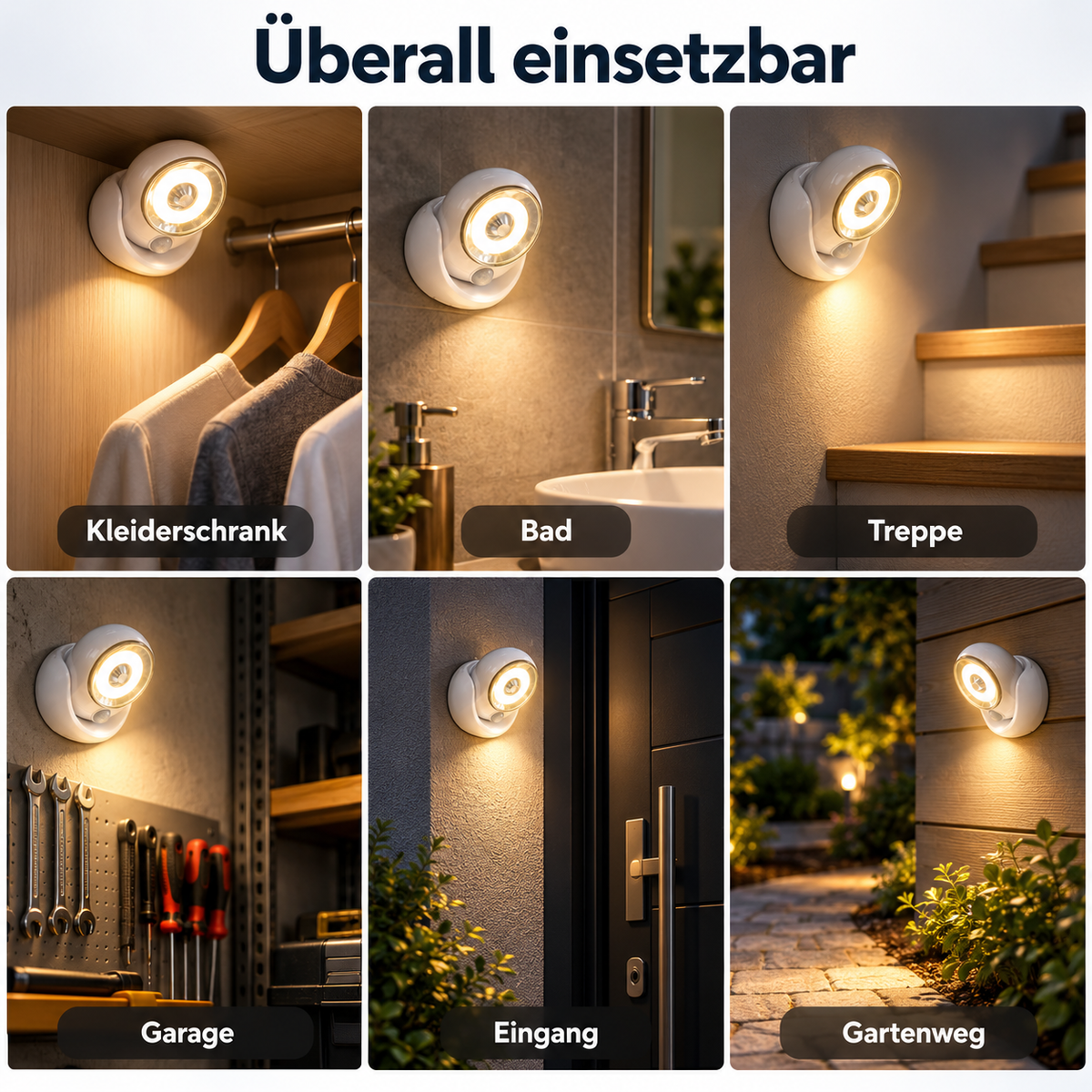 Nordspur | Wetterfeste LED-Bewegungsleuchte