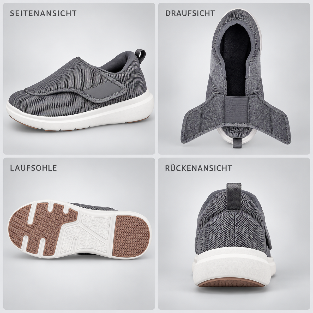 Nordspur | Widestryde Extraweite Verstellbare Gehschuh für Herren