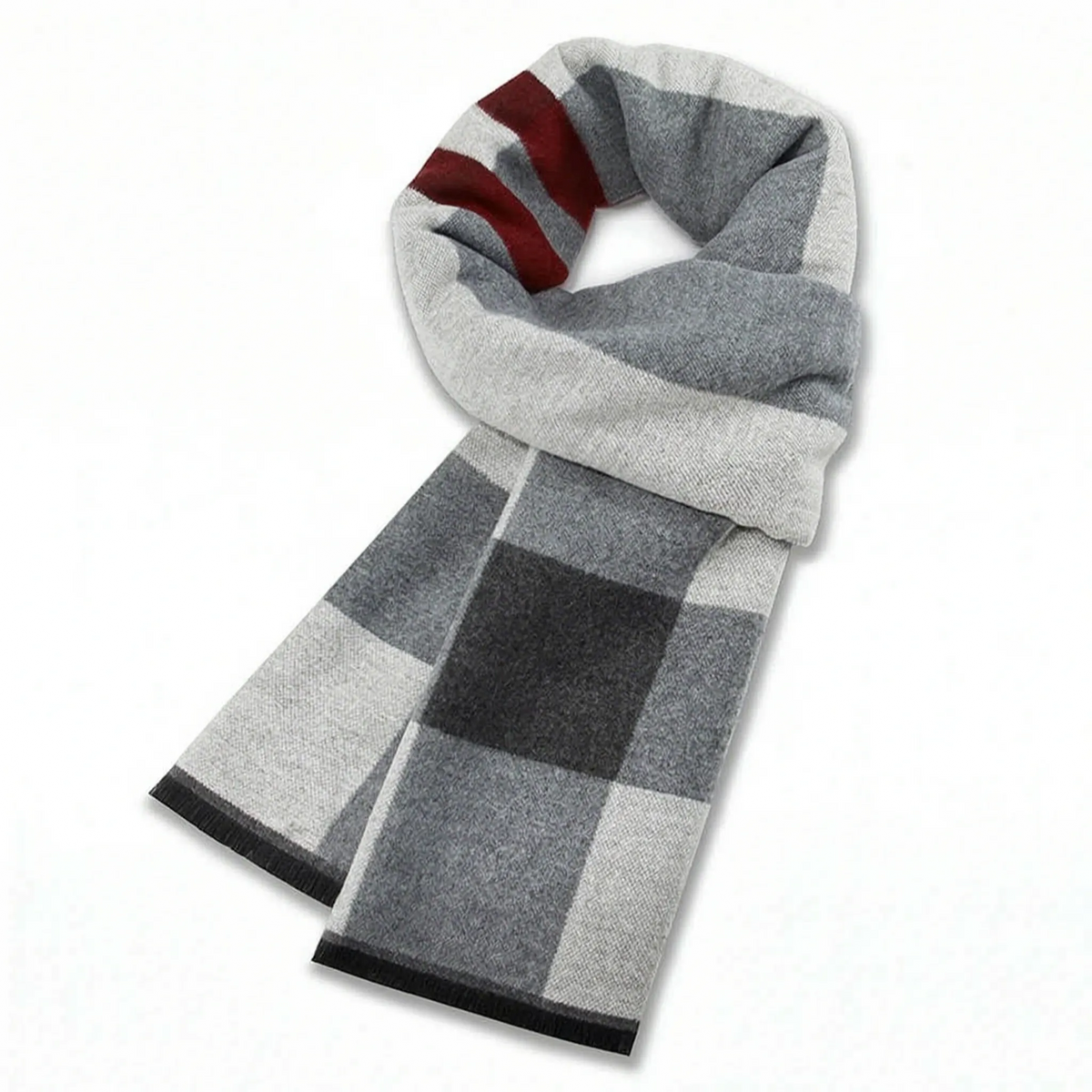 Nordspur | WinterWeave Klassischer Karierter Herrenschal