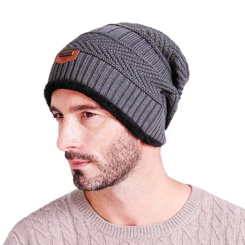 Nordspur | Winterwelle Gefütterte Strickmütze Für Herren