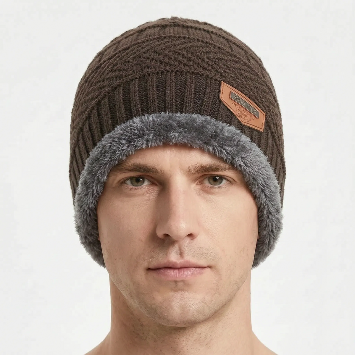 Nordspur | Winterwelle Gefütterte Strickmütze Für Herren