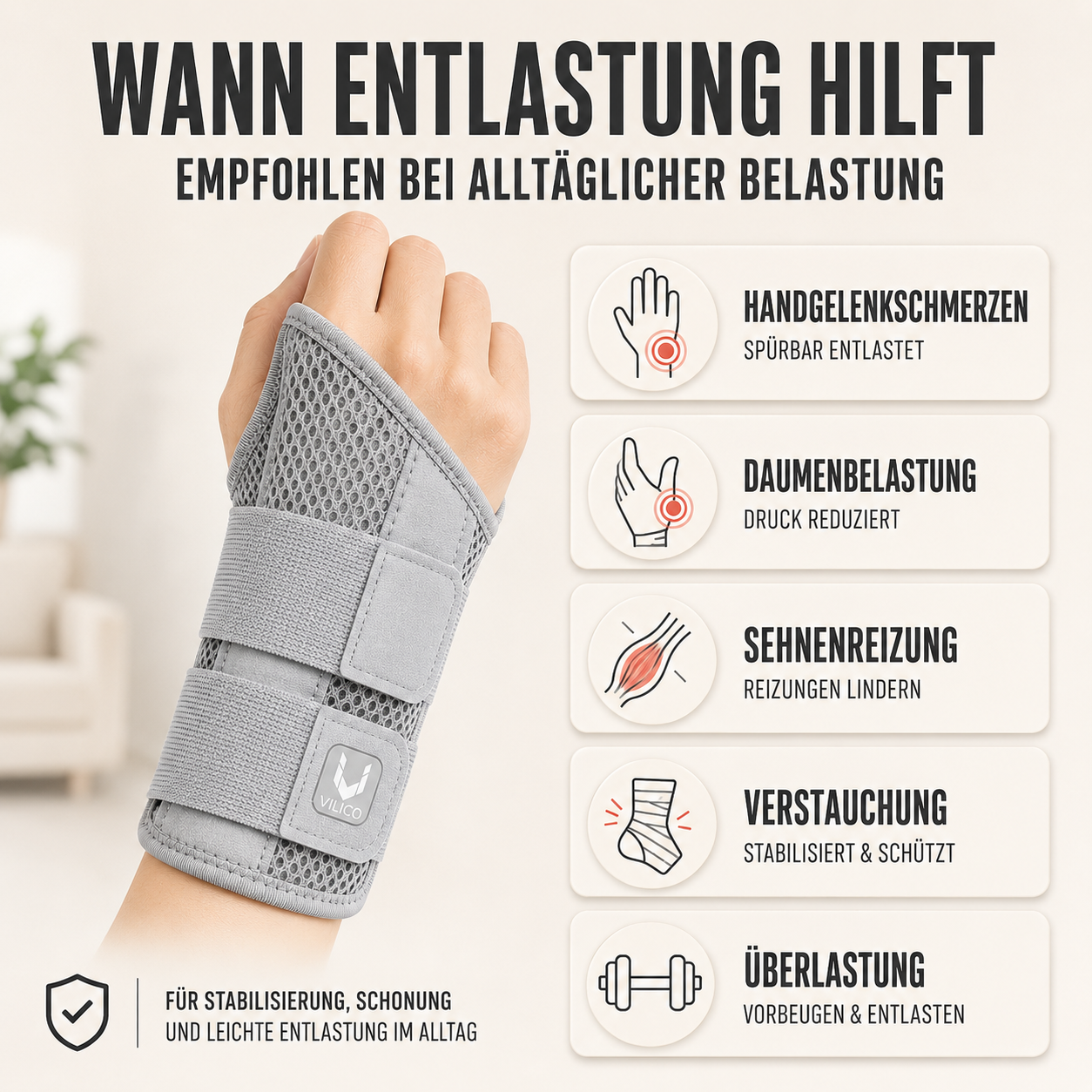 Nordspur | Wristalyn Halbfinger-Handgelenkstütze