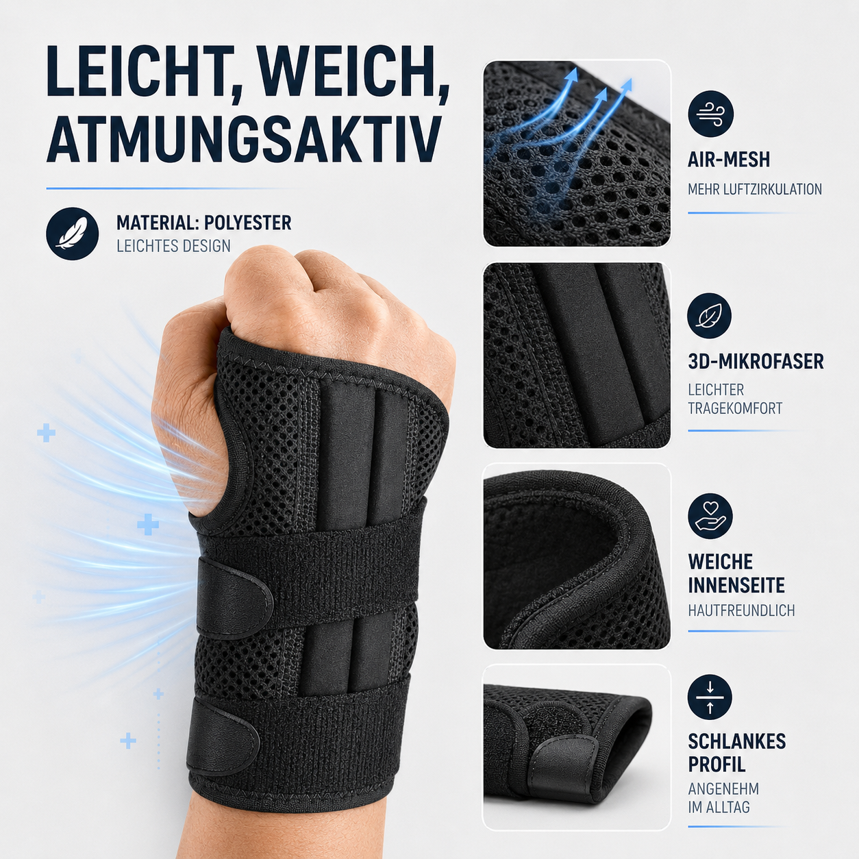 Nordspur | Wristive Verstellbare Handgelenk-Stabilisierungsbandage