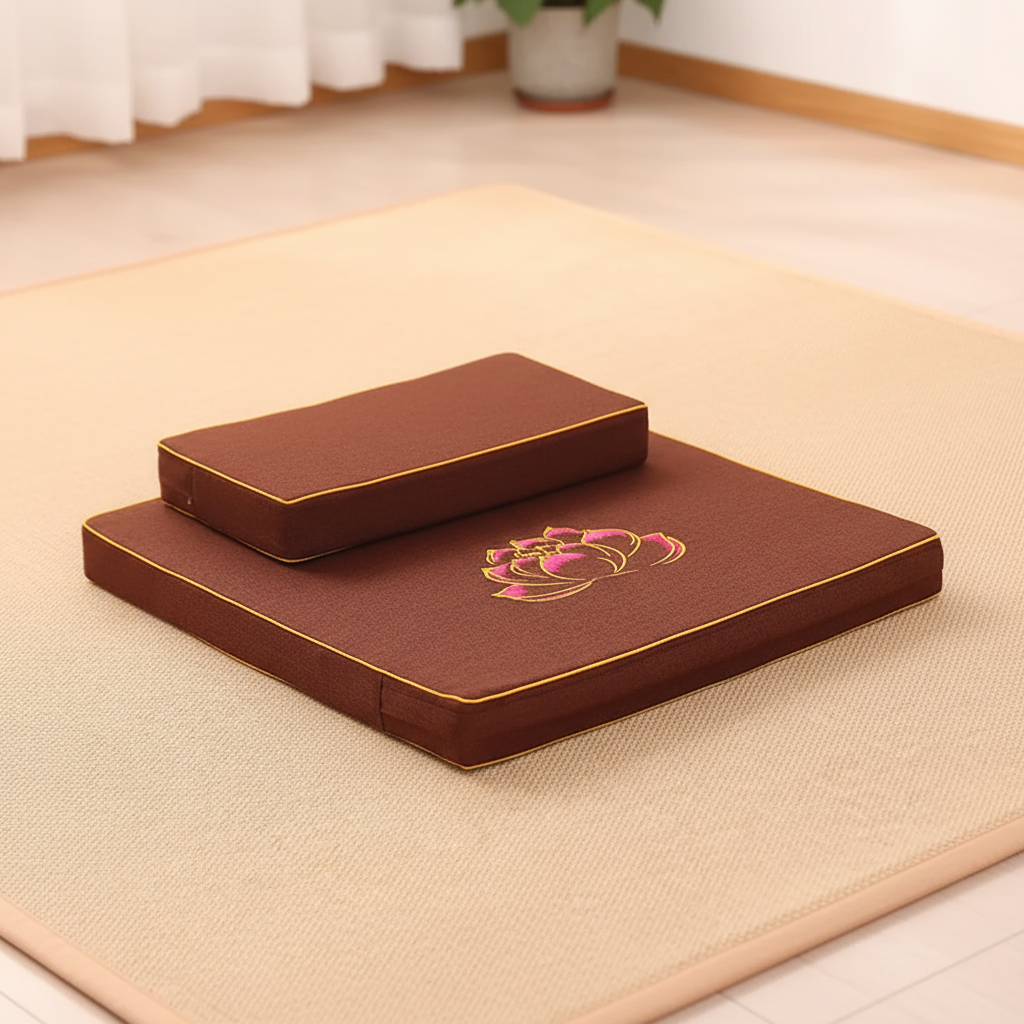 Gepolstertes Meditationskissen mit Bolster rutschfeste Basis