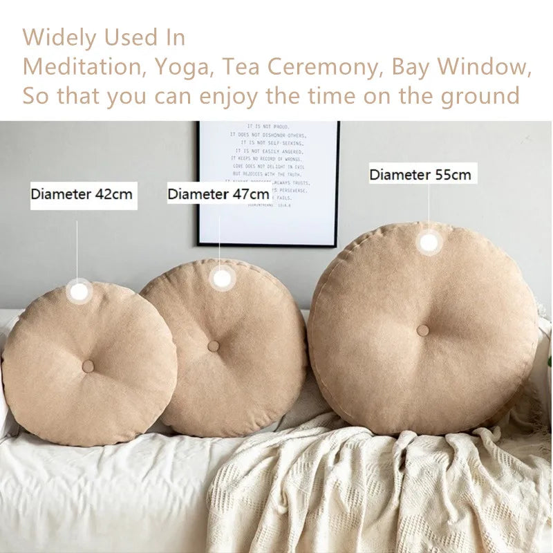 Rundes Bodensitzkissen mit Steppung Meditation ergonomisch