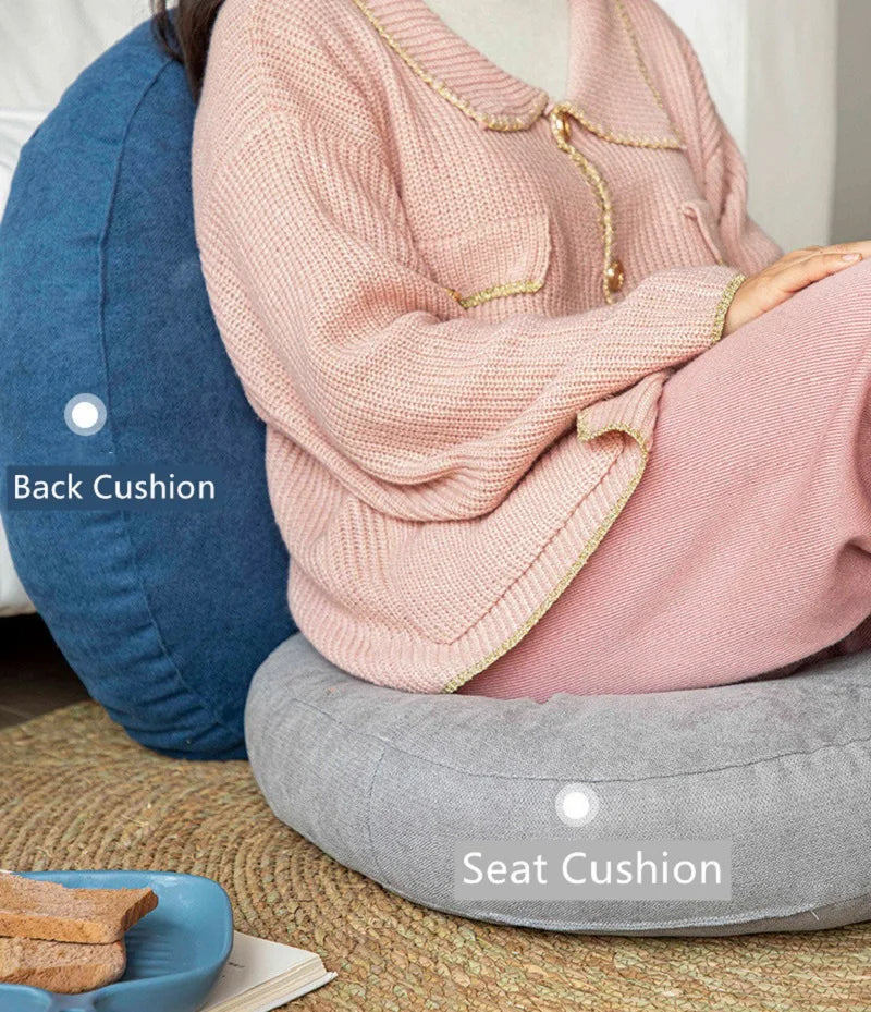 Rundes Bodensitzkissen mit Steppung Meditation ergonomisch