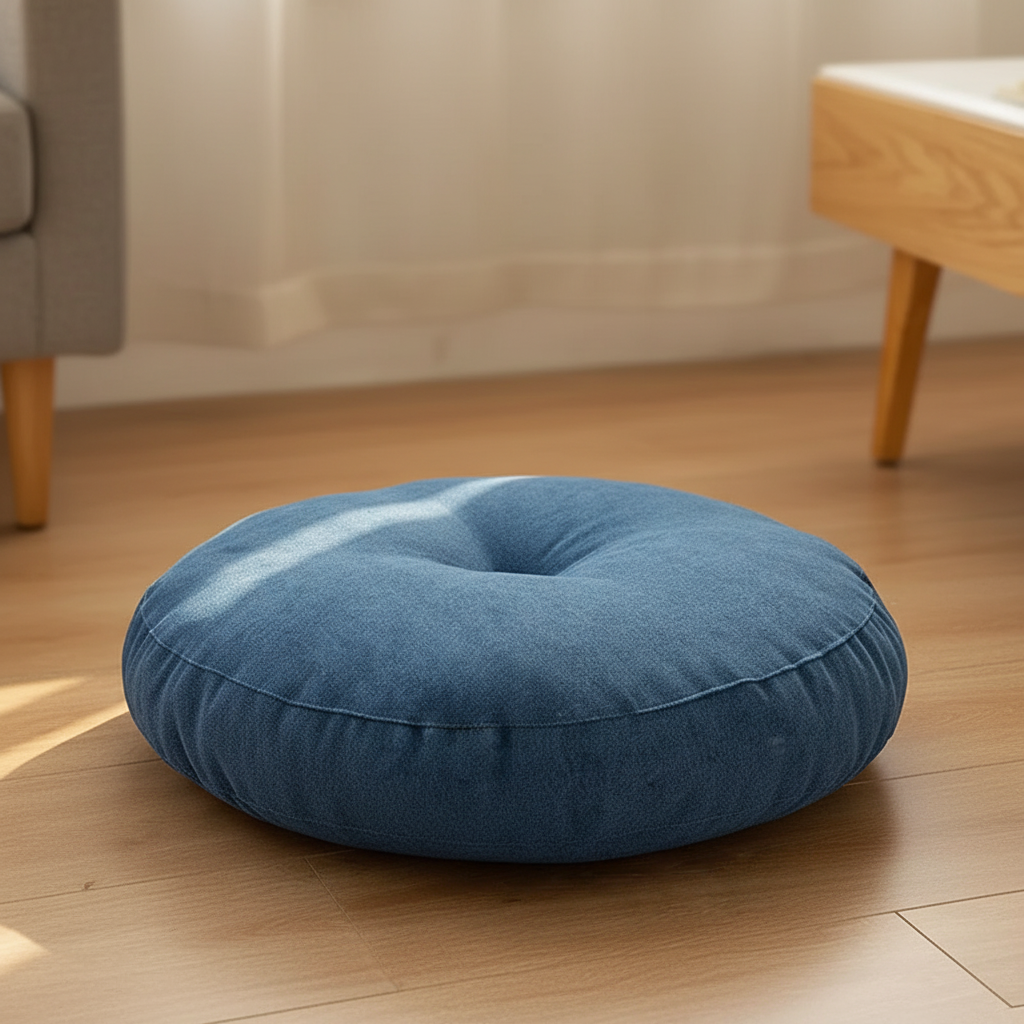Rundes Bodensitzkissen mit Steppung Meditation ergonomisch