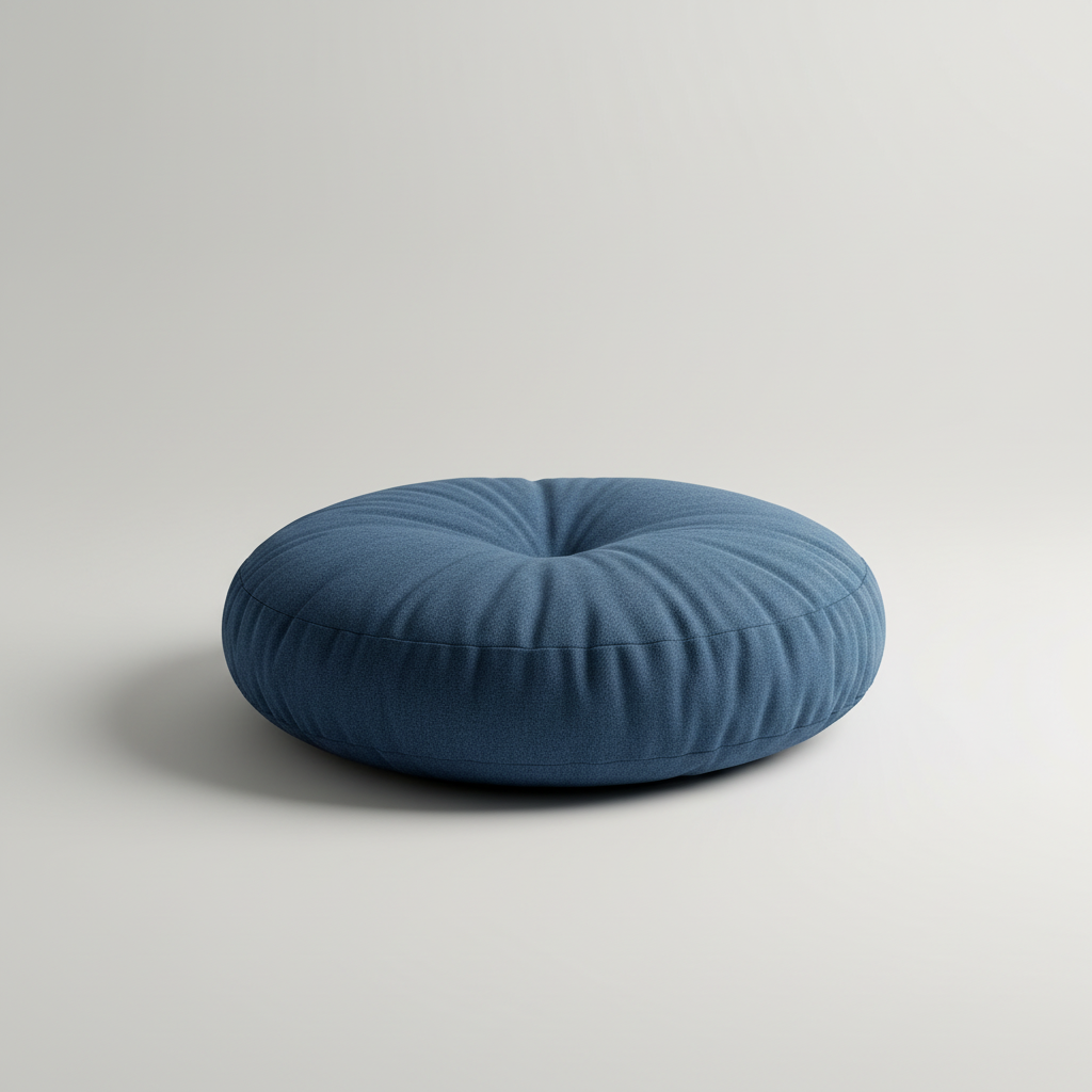 Rundes Bodensitzkissen mit Steppung Meditation ergonomisch