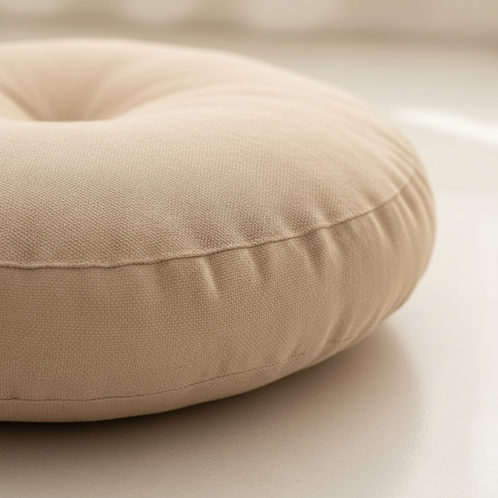 Rundes Bodensitzkissen mit Steppung Meditation ergonomisch